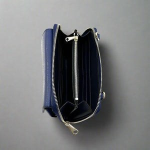 Leather Phone and Passport Holder Crossbody