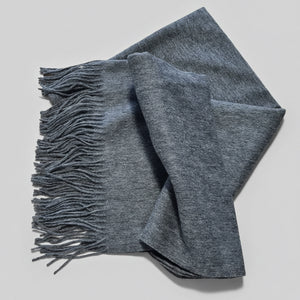 charcoal cashmere thick wrap
