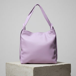 lilac leather bag