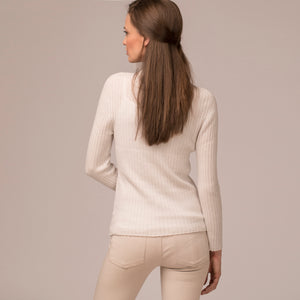 CLEARANCE One Left - Cashmere Ribbed Sweater
