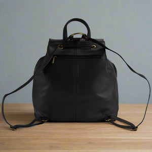 CLEARANCE One Left - Soft Leather Backpack With Pockets