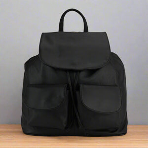 CLEARANCE One Left - Soft Leather Backpack With Pockets