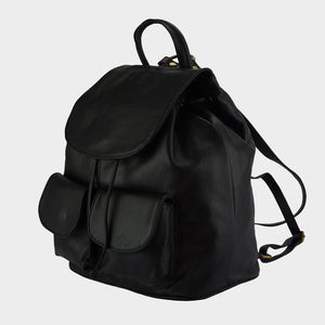 CLEARANCE One Left - Soft Leather Backpack With Pockets