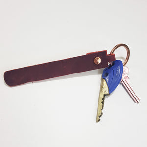 Personalised Handcrafted Leather Keyring