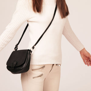 CLEARANCE One Left - Small Leather Saddle Bag