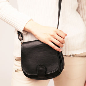 CLEARANCE One Left - Small Leather Saddle Bag