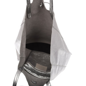 The Silver Ena Leather Tote
