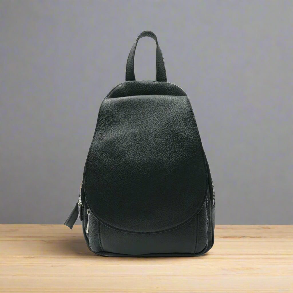 CLEARANCE Multi-pocket Backpack With Front Flap Closure - Med Size