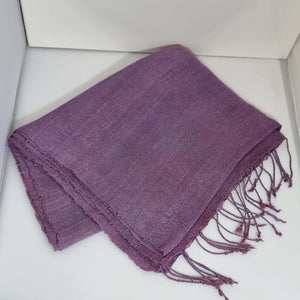 Raw Silk Scarf Orchid