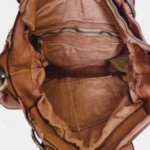CLEARANCE One Left - Woven Patchwork Leather Tote Bag